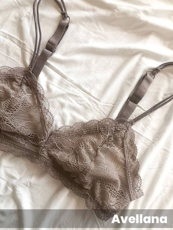 Bralette En Encaje Tul y Puntilla Tojo