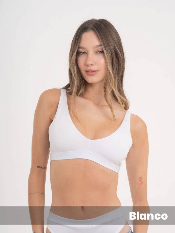 Halter Doble Tela Microfibra Basic