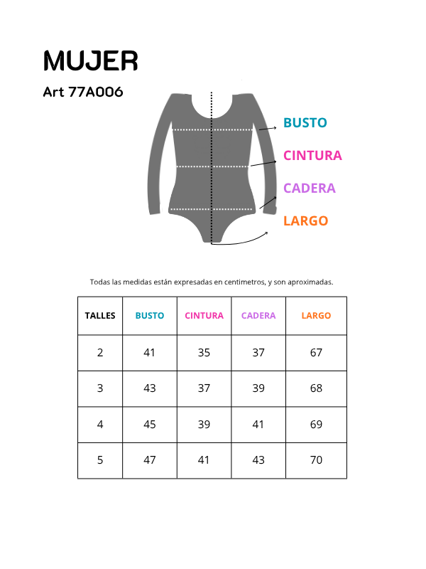 Body Roma algodón-lycra manga larga cuello cuadrado