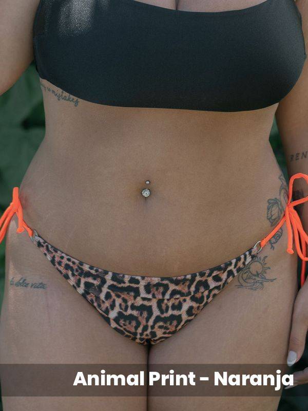 Vedeless frunce con argollas y tiras tricot con elastano brillante