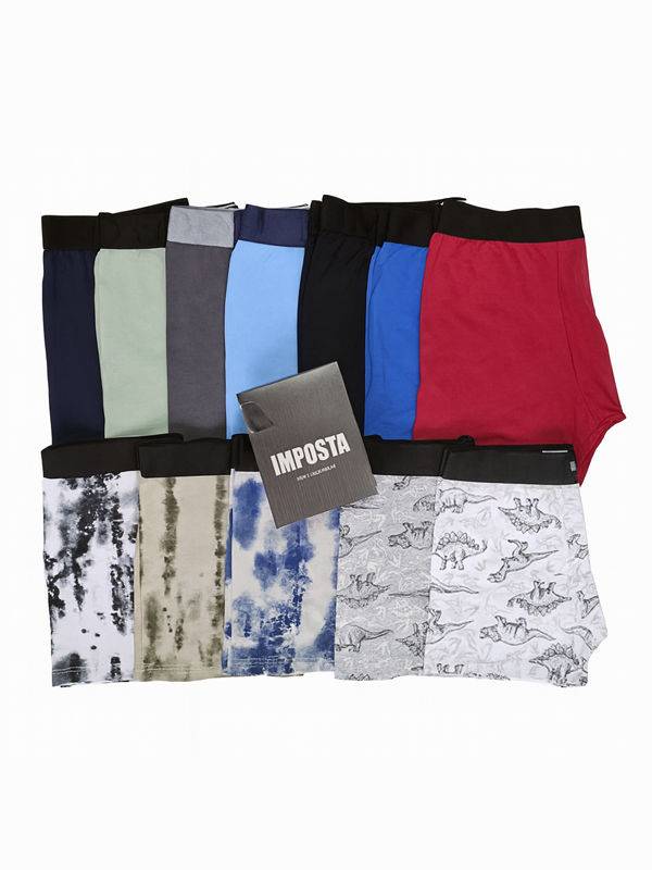 Pack x4 Boxer algodón y lycra Imposta colores surtidos